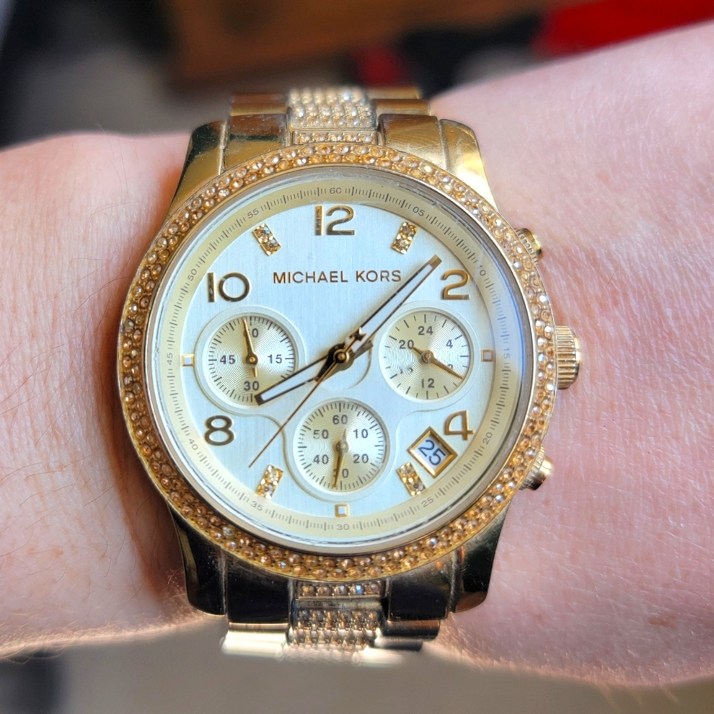 Michael Kors Gold Chronograph Watch